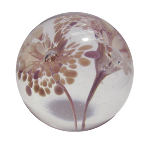 Round Flower Glass Paperweights a unique hand made mothers day gift